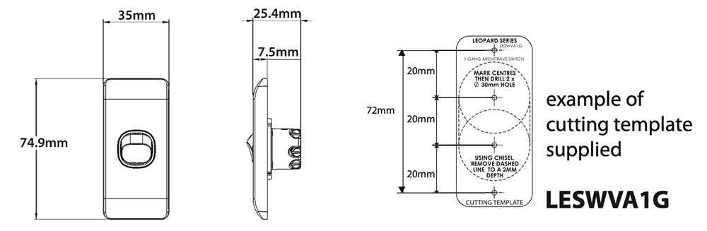 LESWVA1 G Specs