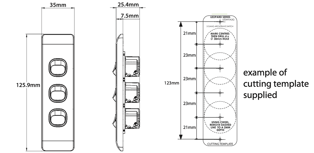LESWVA3 G Specs