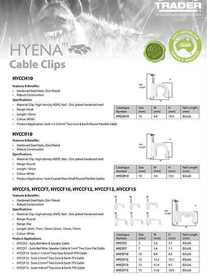 Cable Clip Flyer