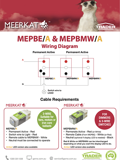 MEPBE & MEPBMW Wiring Diagram