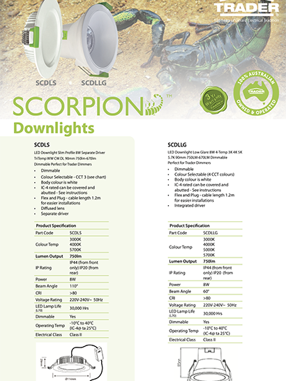 Scorpion Downlight Flyer