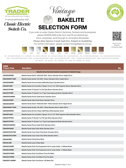 Vintage Selection Form_Bakelite