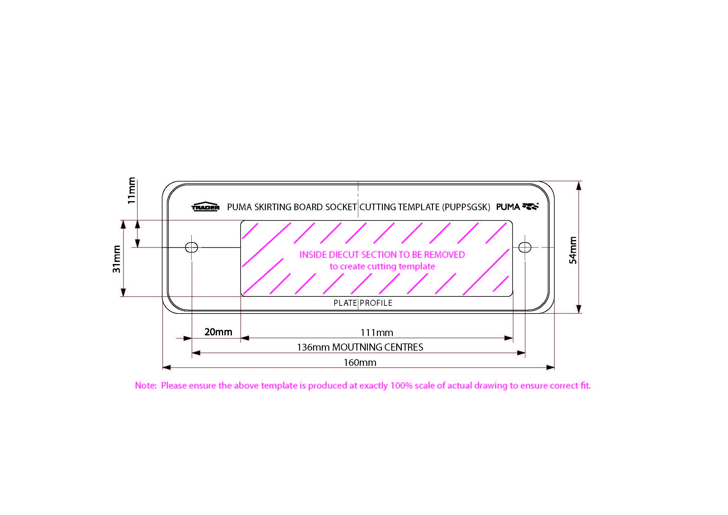 Cutting Template PUPP2GSK