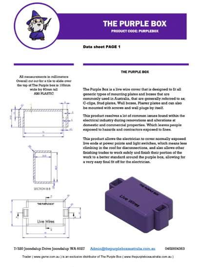 PURPLEBOX Data Sheet