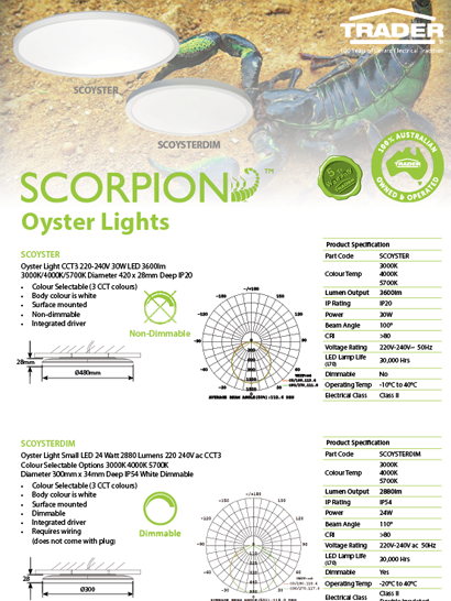 Oyster Light SCOYSTER Flyer