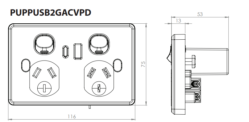 PUPPUSB2 GACVPD Specs